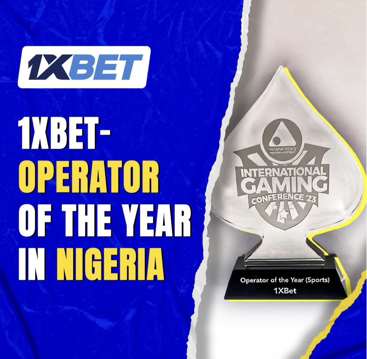 1xBet became the Operator of the Year in sport betting in Nigeria