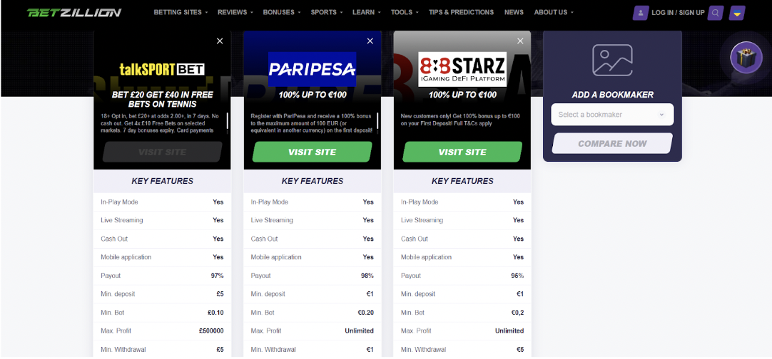           Is BetZillion an Option to Compare Soccer Game Bet...